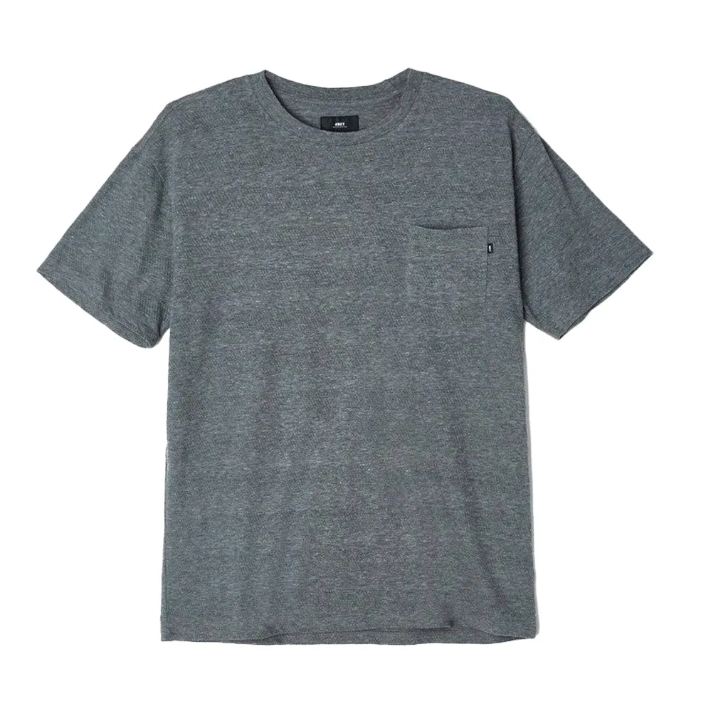 OBEY PALERMO POCKET TEE // HEATHER GREY