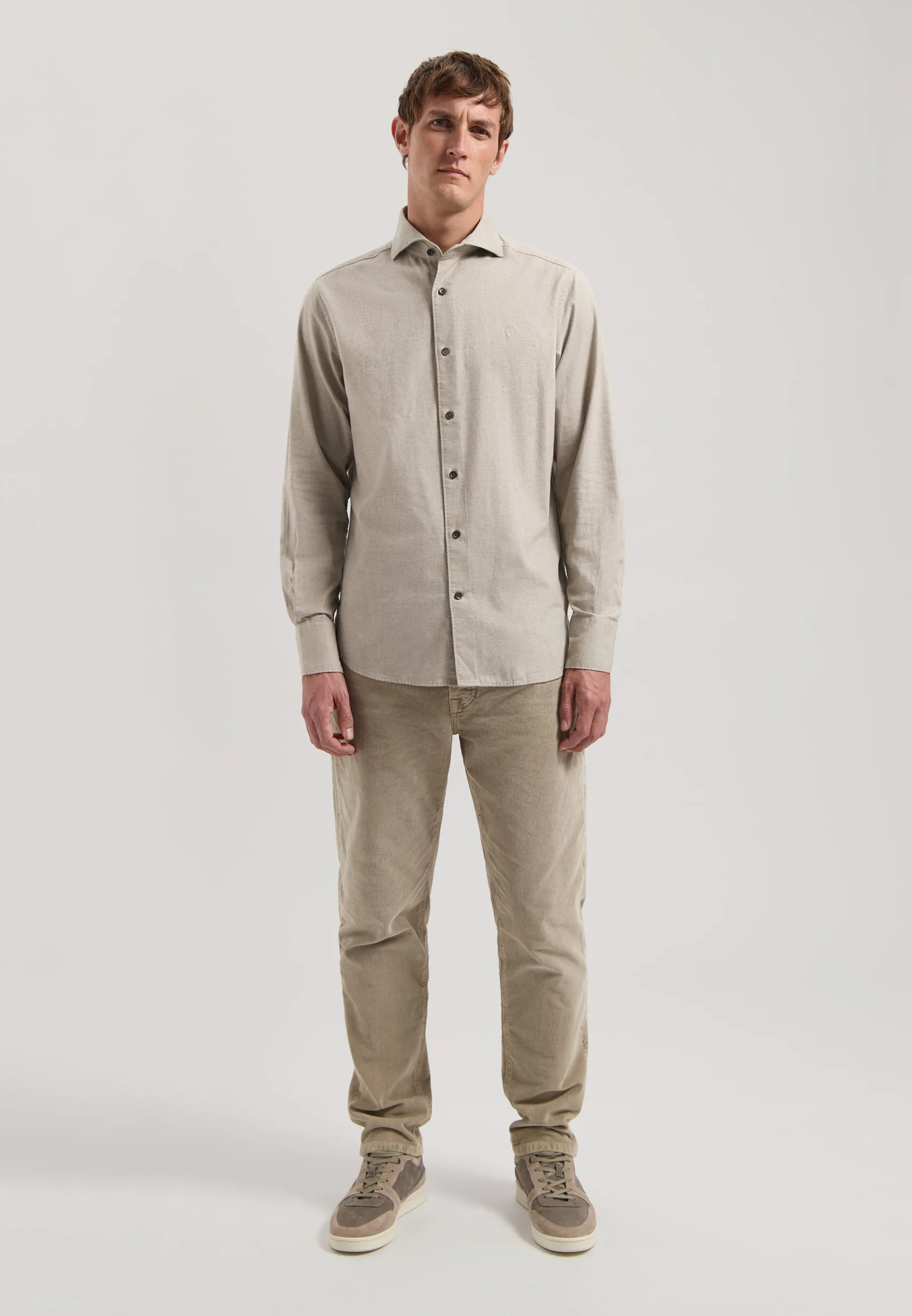 Olav Longsleeve Shirt in Drift Wood