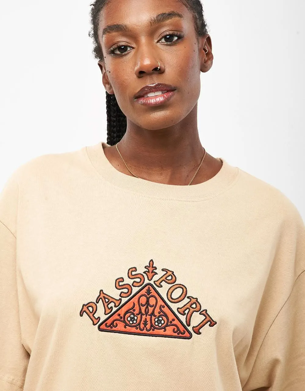 Pass Port Manuscript T-Shirt - Sand