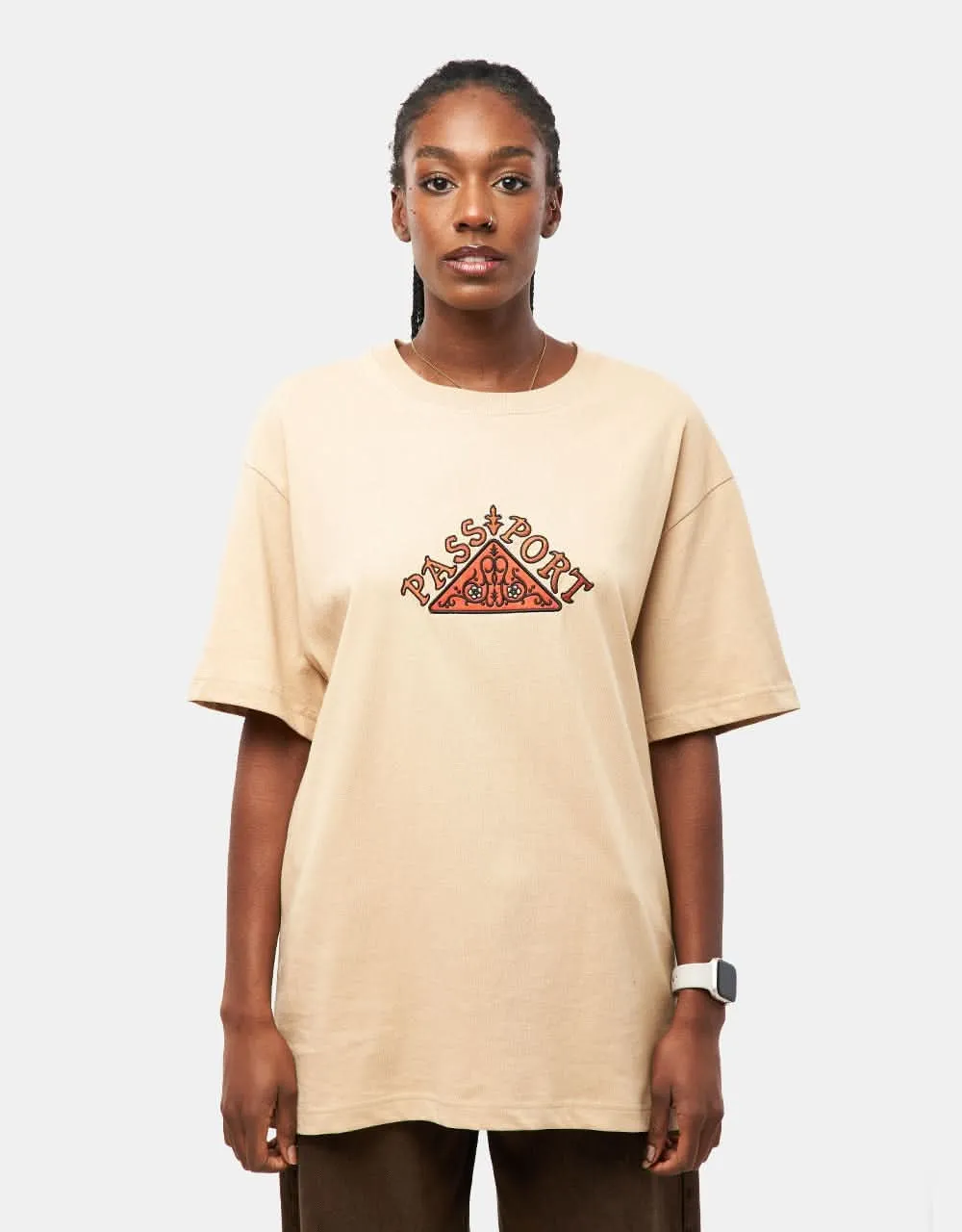Pass Port Manuscript T-Shirt - Sand
