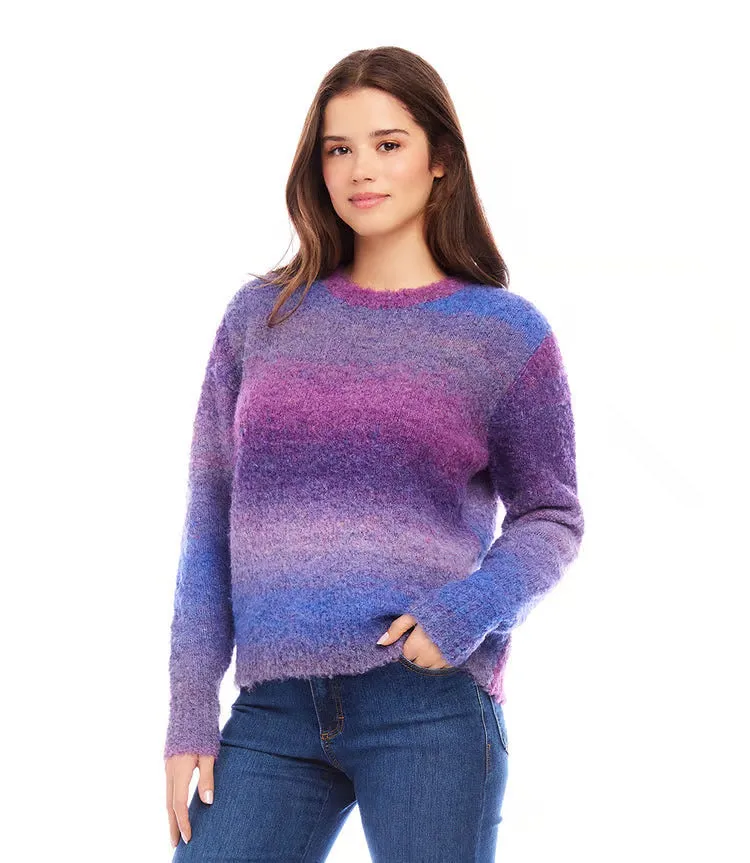 Portia Plum Ombre Boucle Sweater - Karen Kane 3N94273