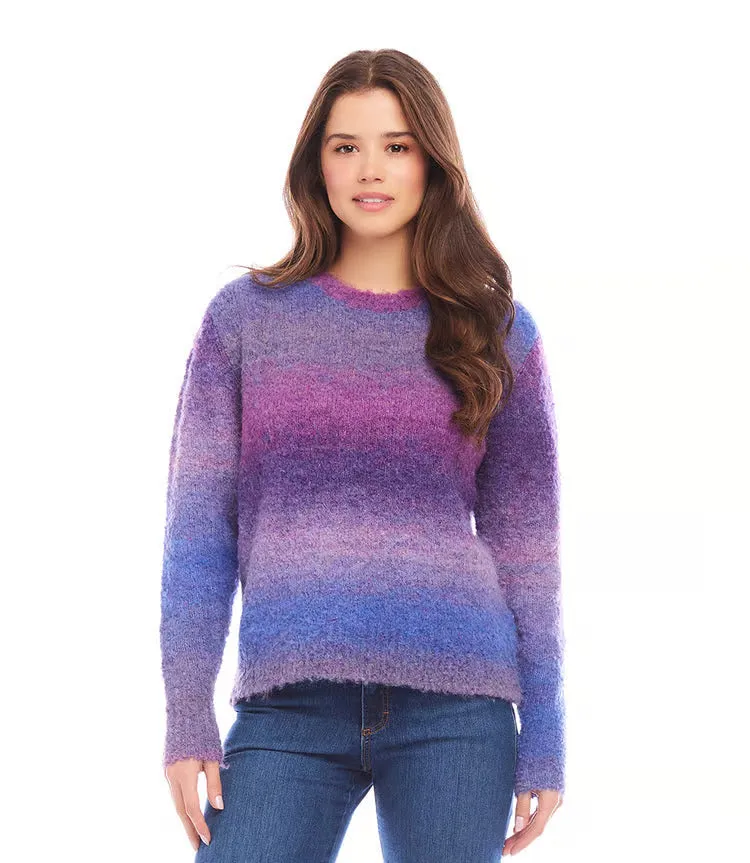 Portia Plum Ombre Boucle Sweater - Karen Kane 3N94273