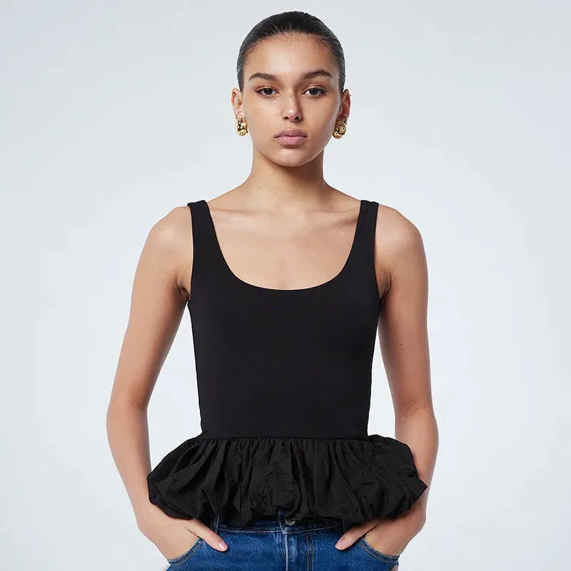 Puff Frill Tank Top
