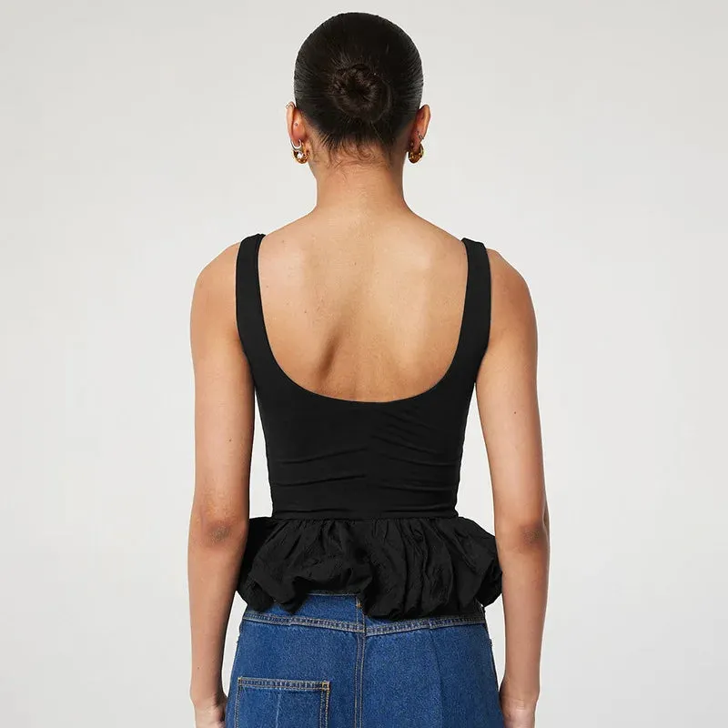 Puff Frill Tank Top