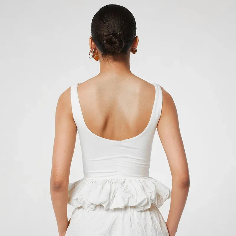 Puff Frill Tank Top