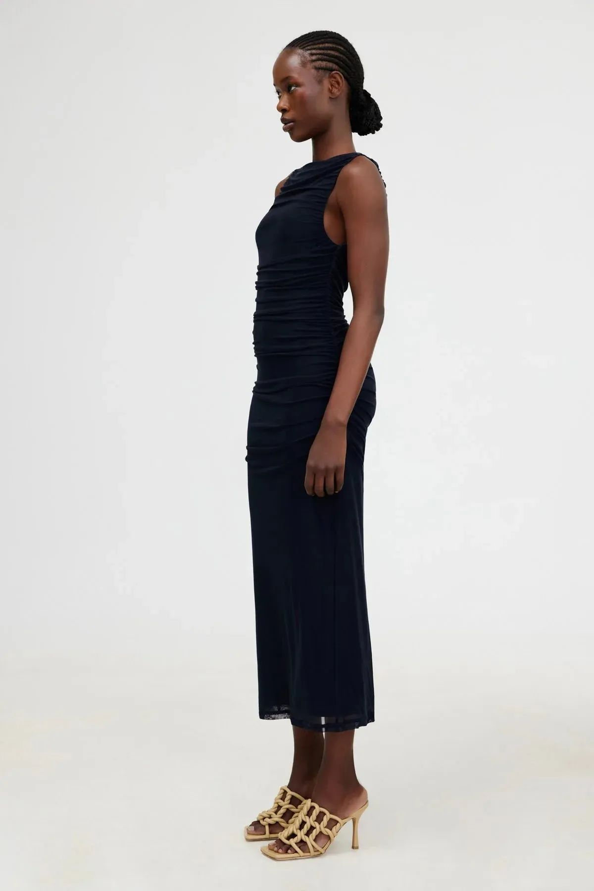 Saria Midi Dress | Black