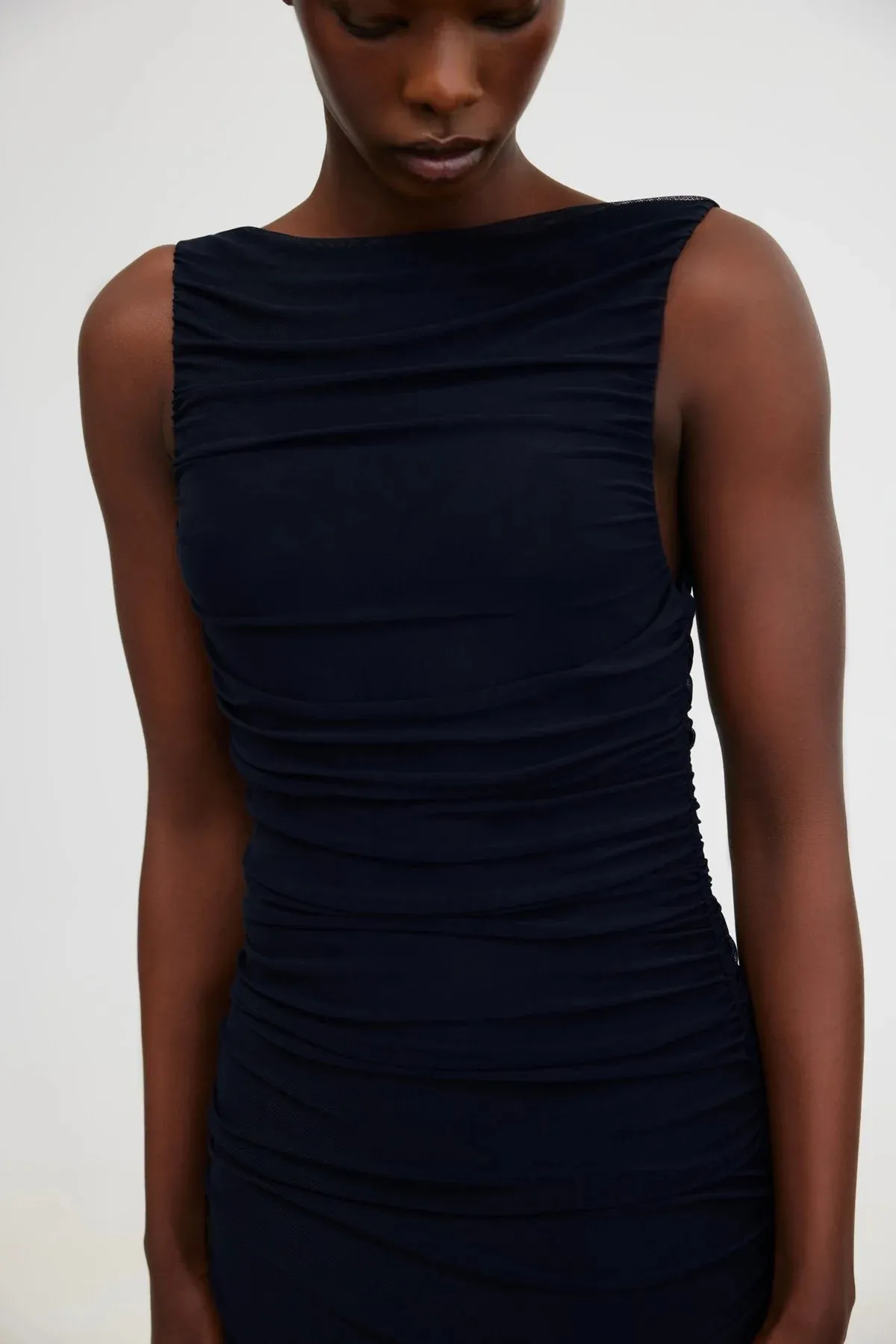 Saria Midi Dress | Black