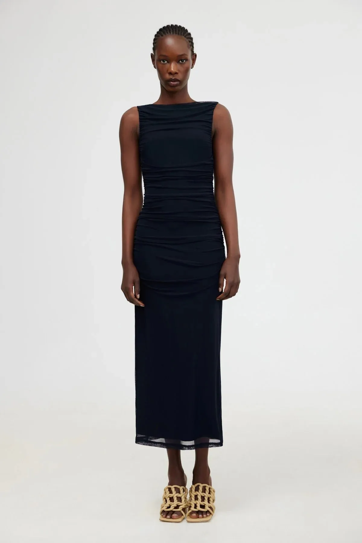 Saria Midi Dress | Black