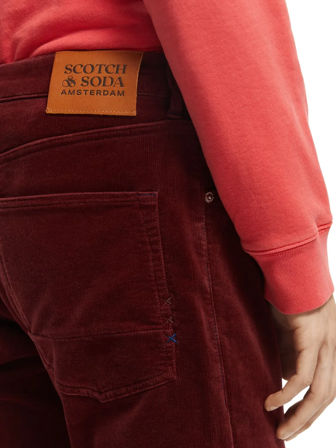 Scotch and Soda Ralston Cord Jean - Bordeaux