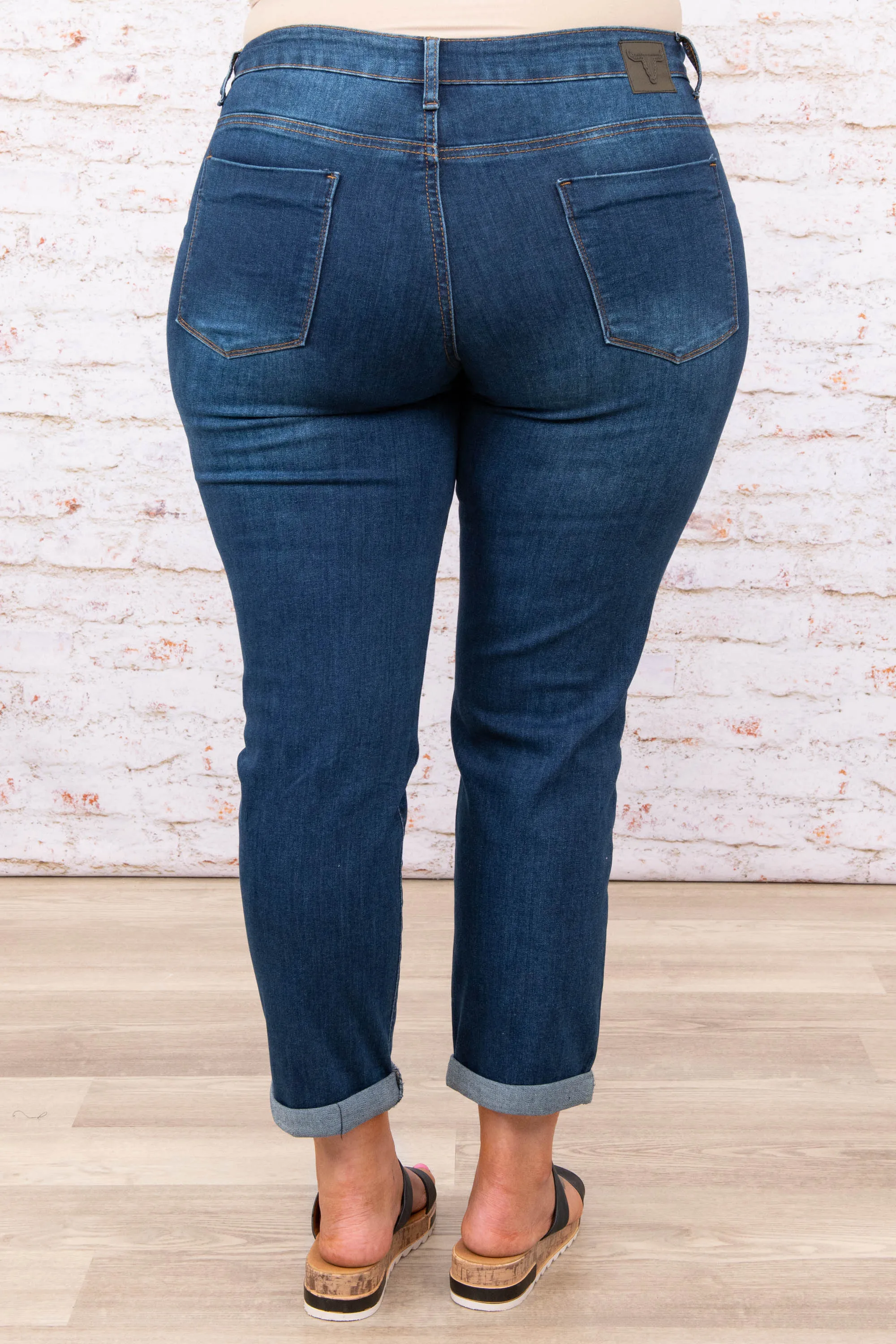 Sentimental Feelings Jeans, Dark Wash