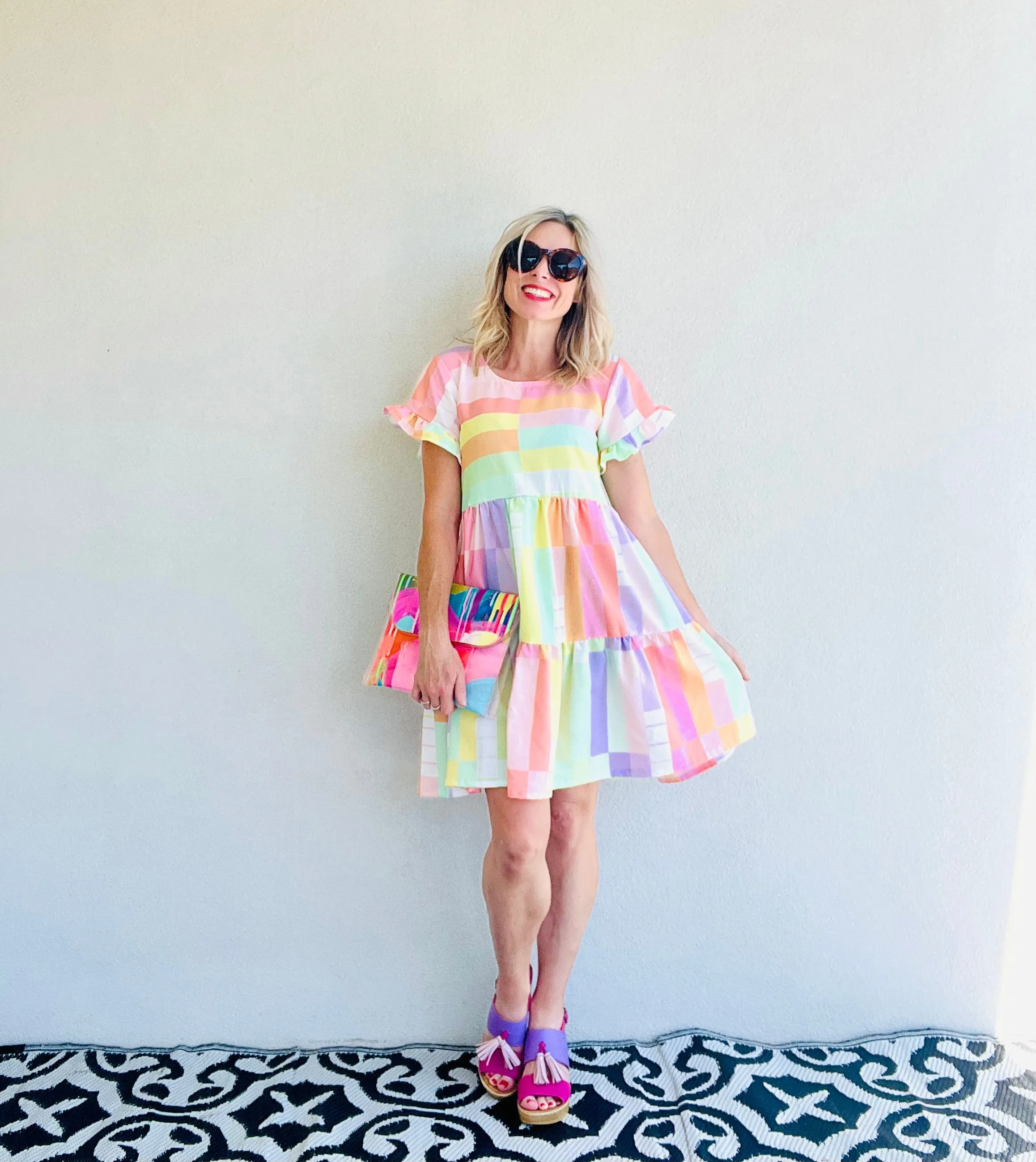 Sherbet Dreams Ruffle Relaxed Dress