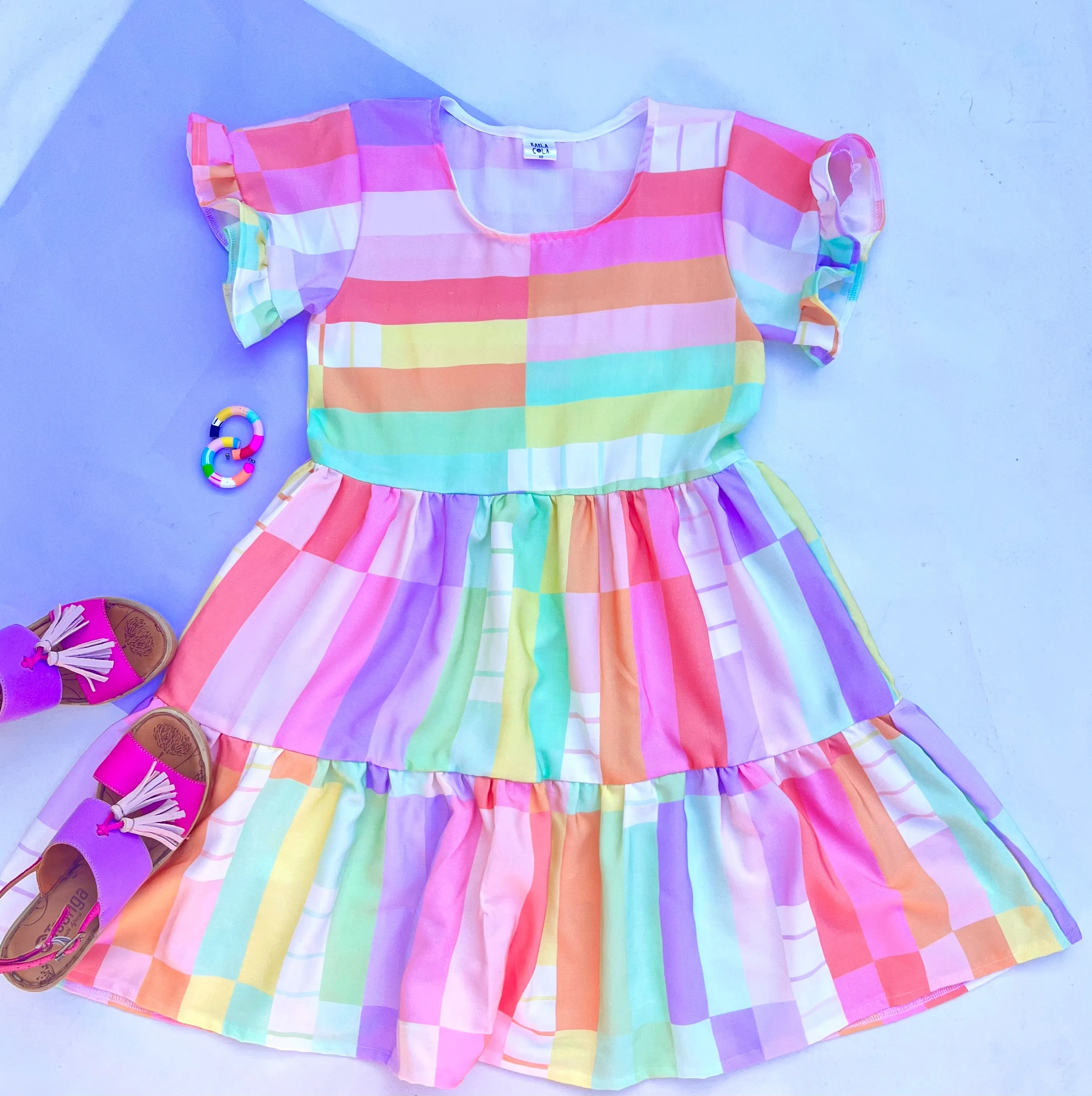 Sherbet Dreams Ruffle Relaxed Dress