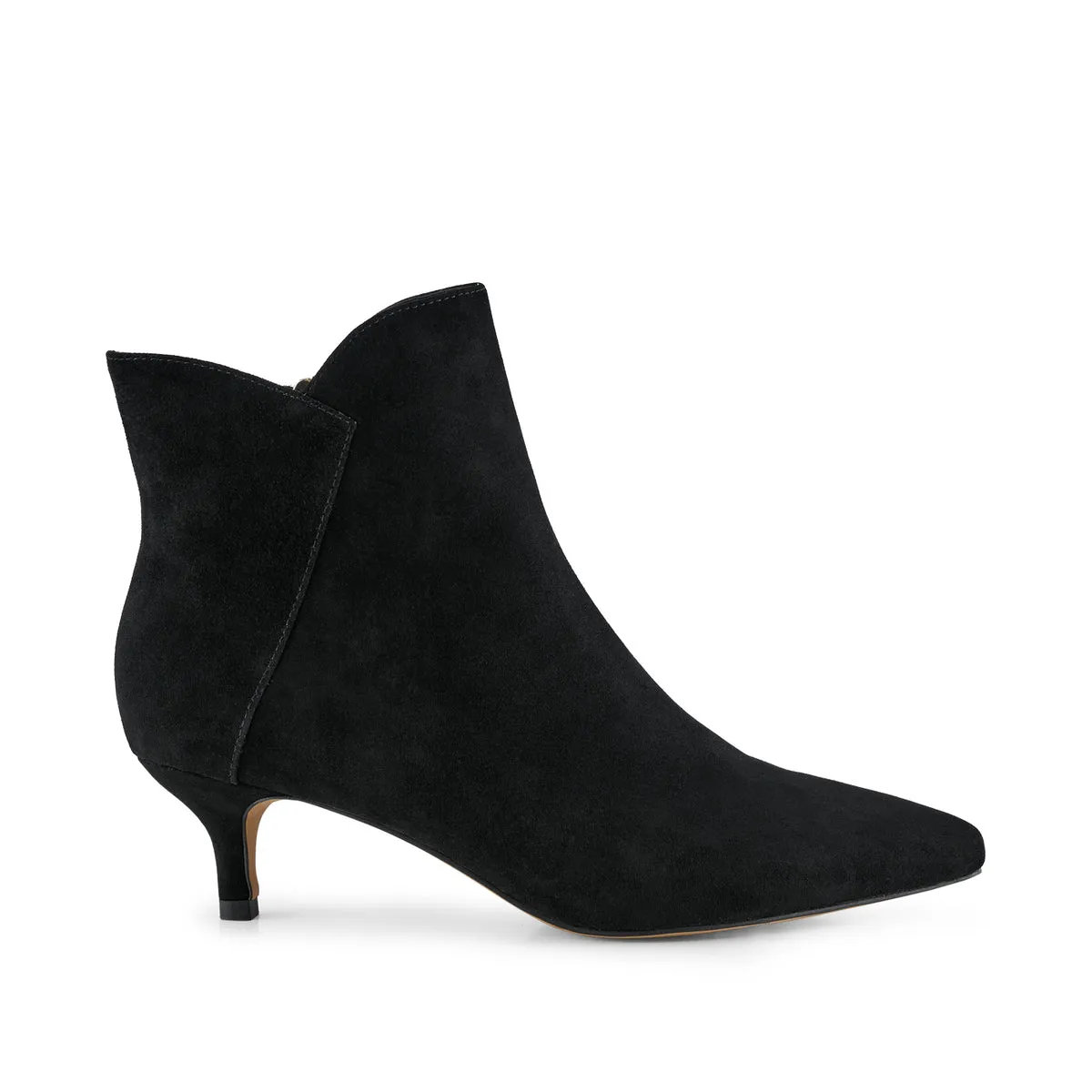 Shoe The Bear Saga Zip Boot in Black Suede
