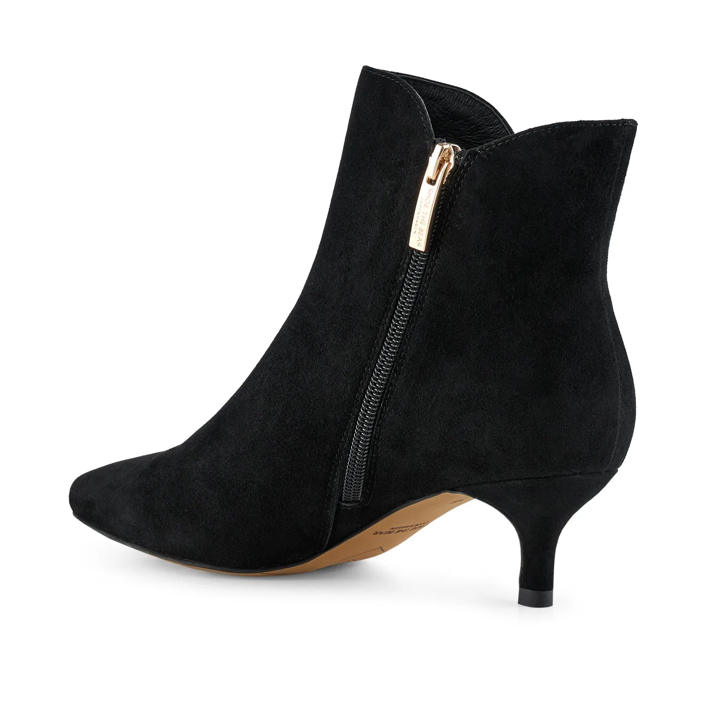 Shoe The Bear Saga Zip Boot in Black Suede
