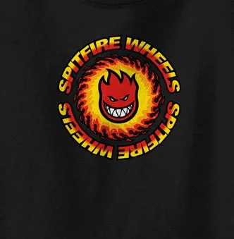 Spitfire OG Fireball Tee, Black Red Yellow