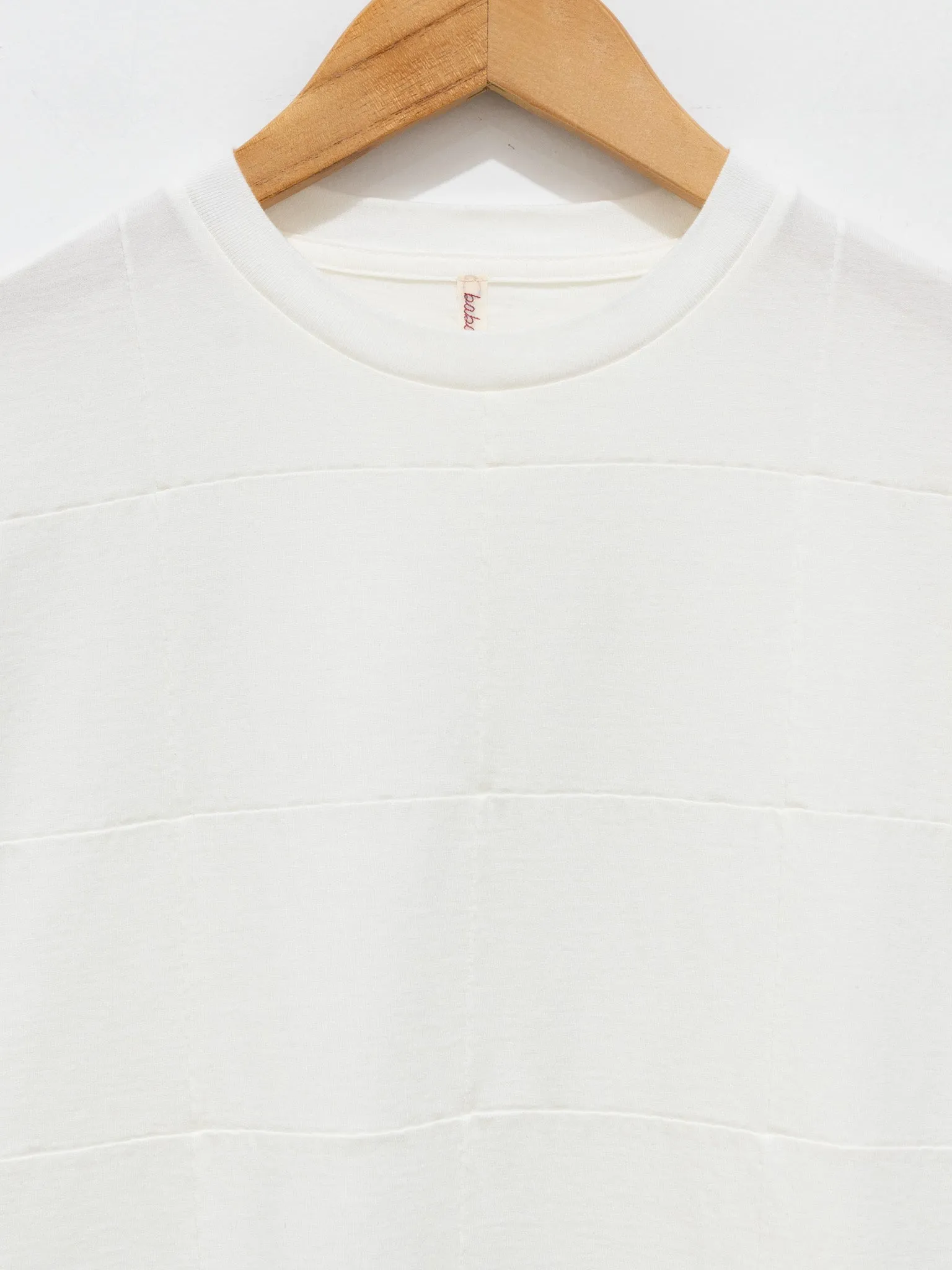 Square Patterned Sleeveless Tee - White