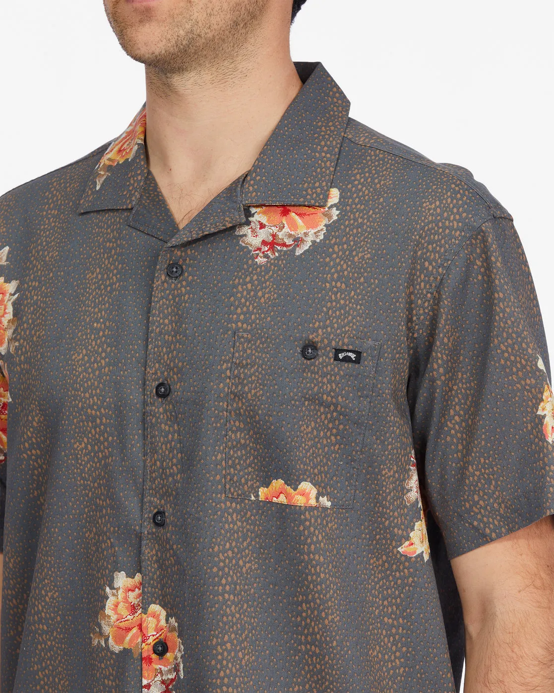 Sundays Vacay Short Sleeve Shirt - Mud