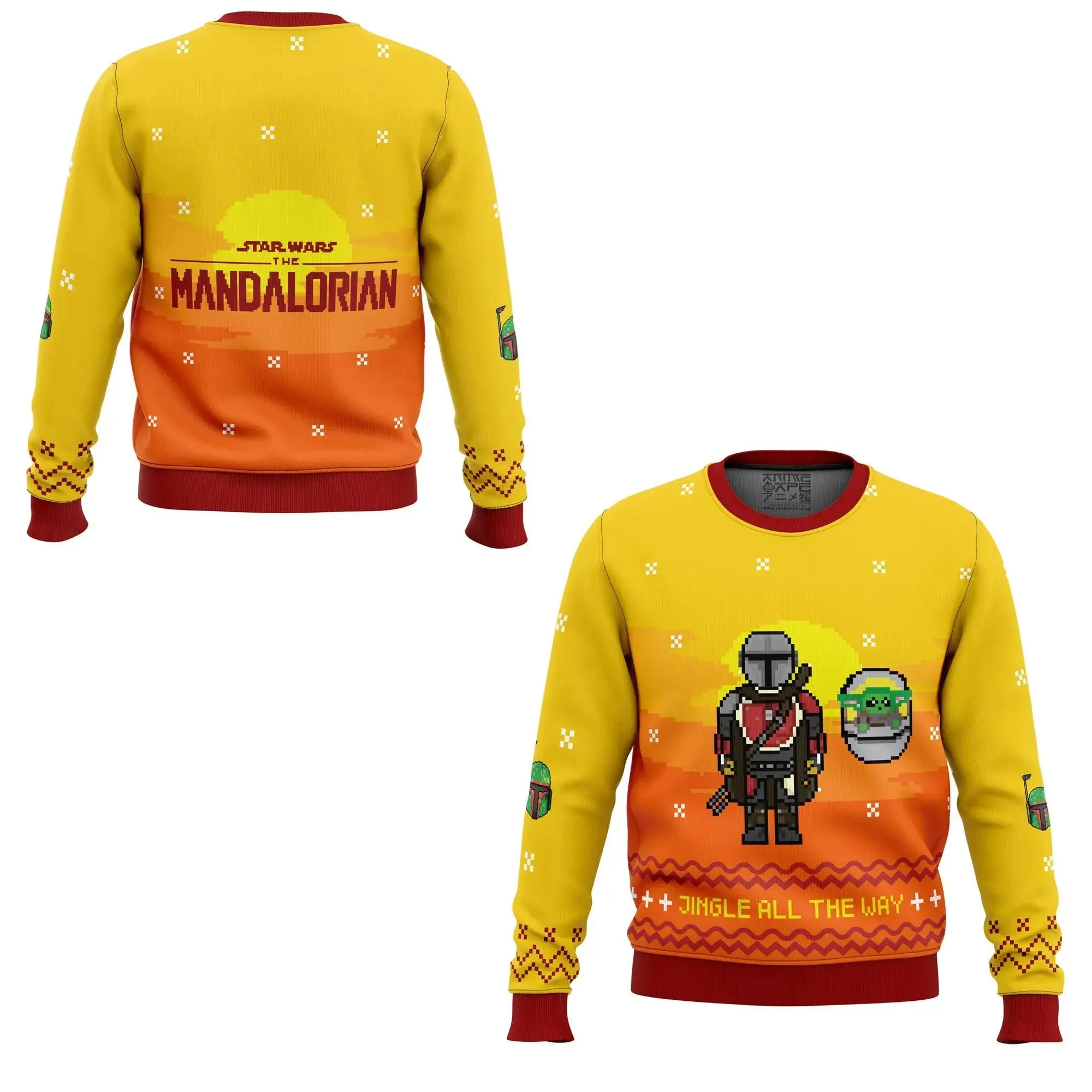 Super Hero Cartoon Anime Mandalorian Ugly Christmas
