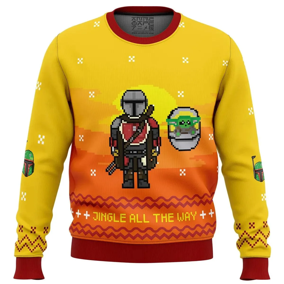 Super Hero Cartoon Anime Mandalorian Ugly Christmas