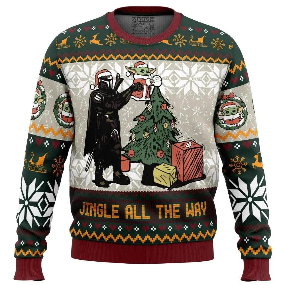 Super Hero Cartoon Anime Mandalorian Ugly Christmas