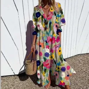 Trishia - Radiant Floral Dress
