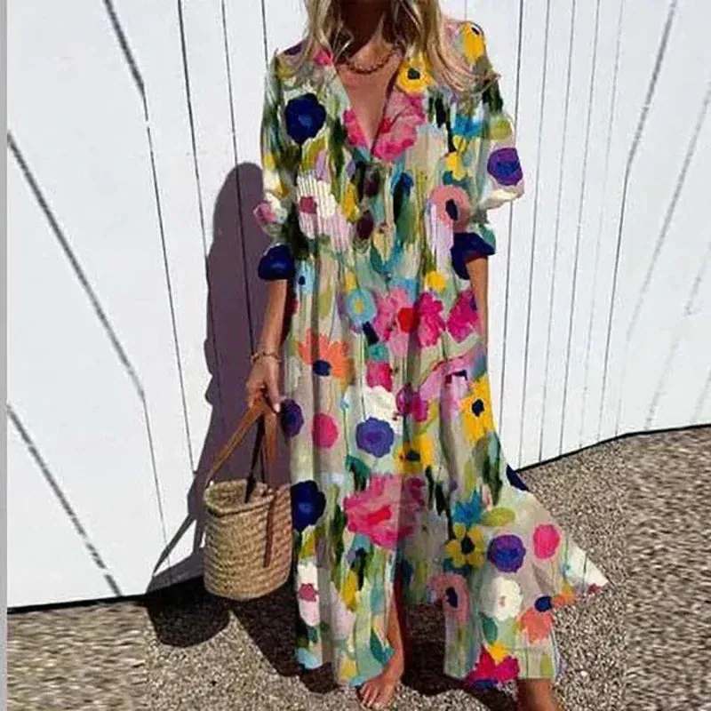 Trishia - Radiant Floral Dress