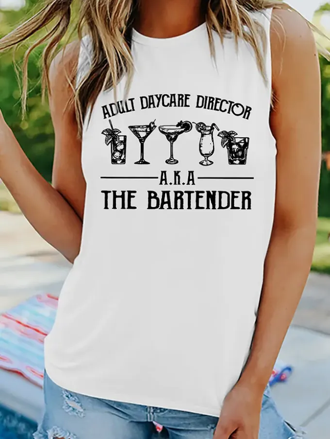 Unishe Adult Daycare Director Graphic Tank
