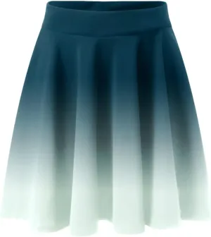 Women's A Line Midi Skirts Ruffles Solid Skirts Vintage Irregular Cute Holiday Elastic Skirt for Women Daily