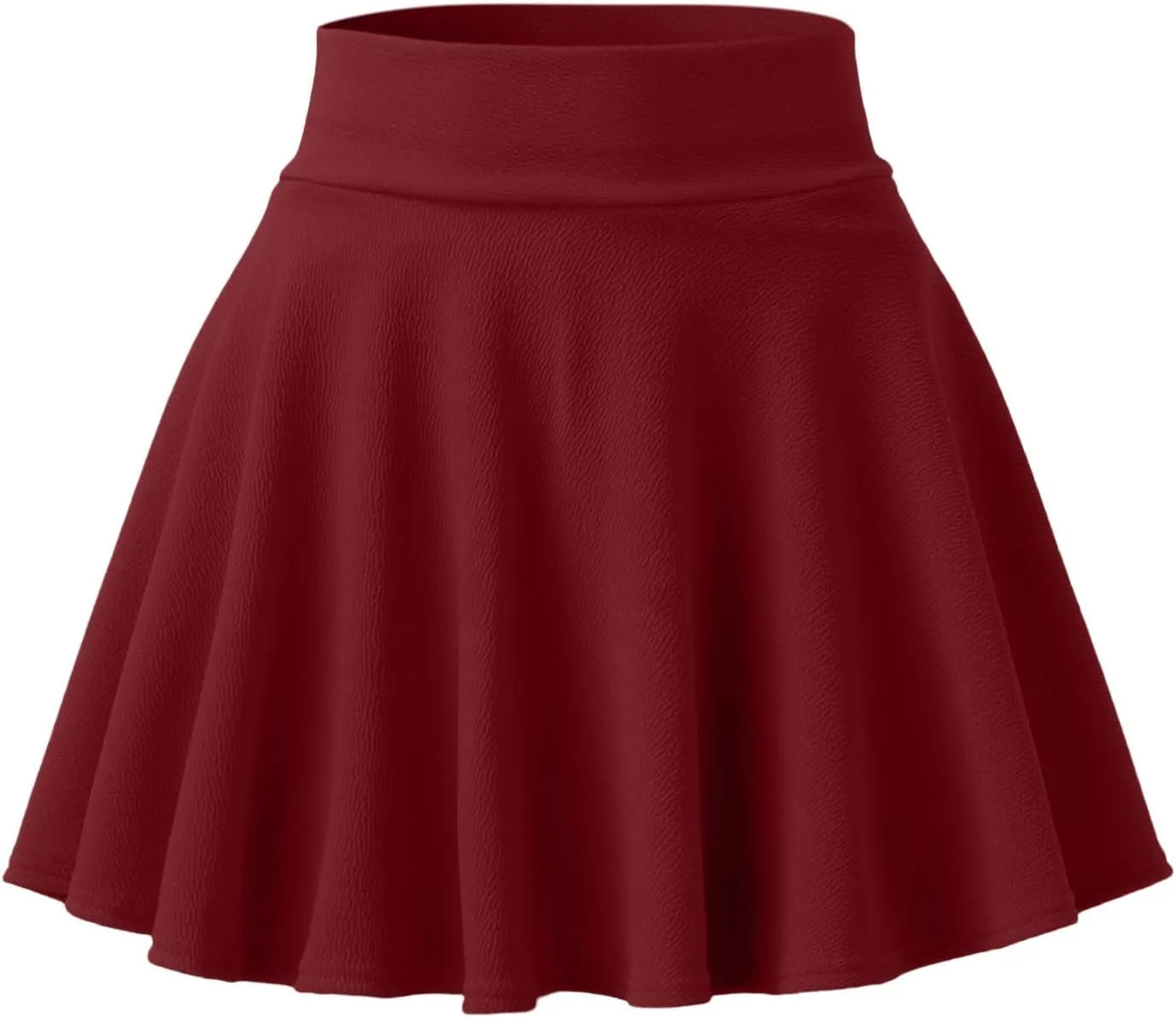 Women's Casual Stretchy Flared Pleated A-Line Mini Skater Skirt with Shorts Skater Party Skirt