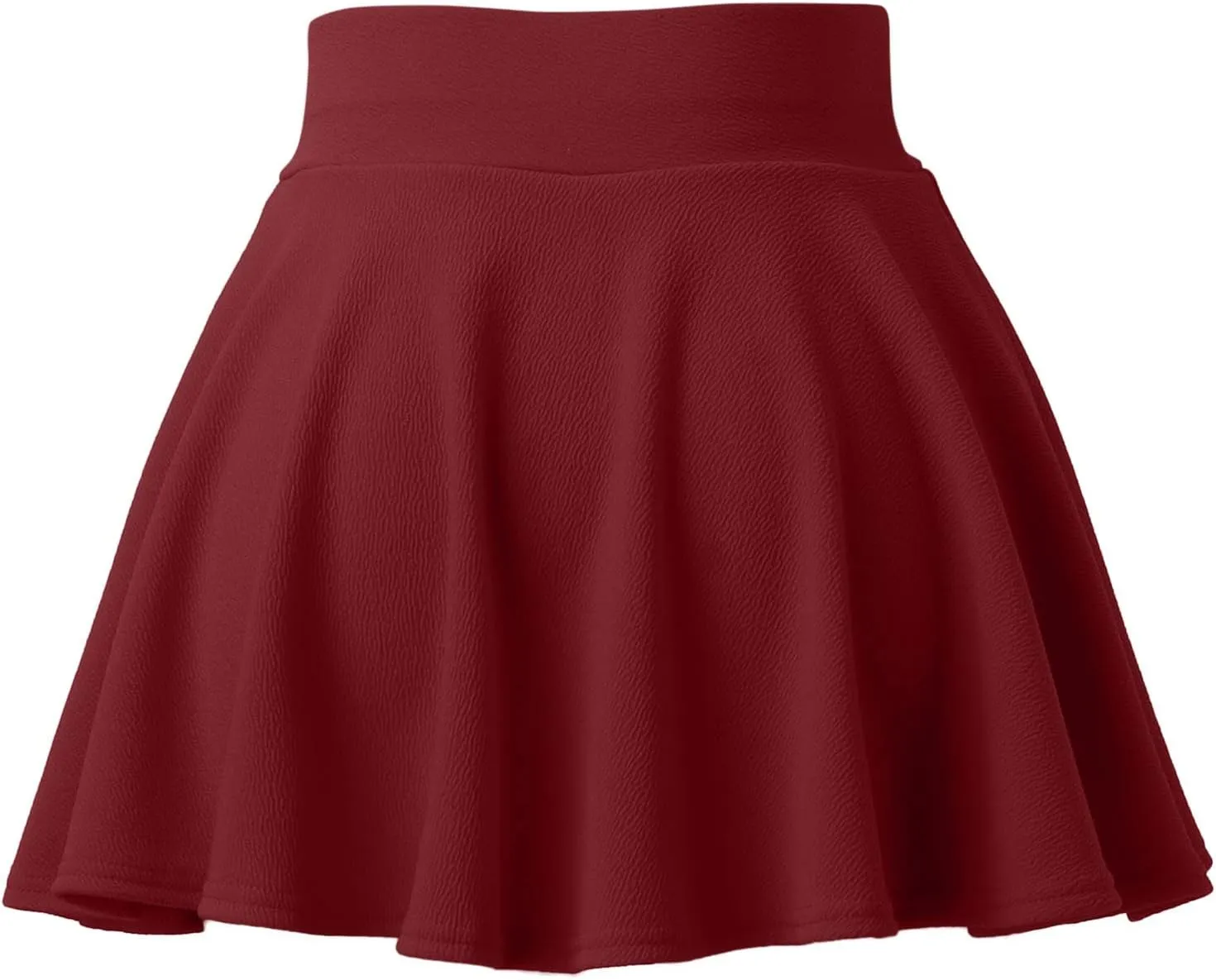 Women's Casual Stretchy Flared Pleated A-Line Mini Skater Skirt with Shorts Skater Party Skirt