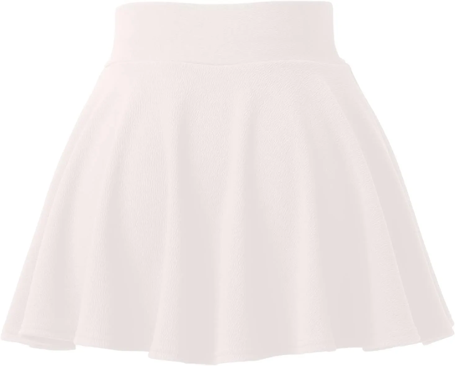 Women's Casual Stretchy Flared Pleated A-Line Mini Skater Skirt with Shorts Skater Party Skirt