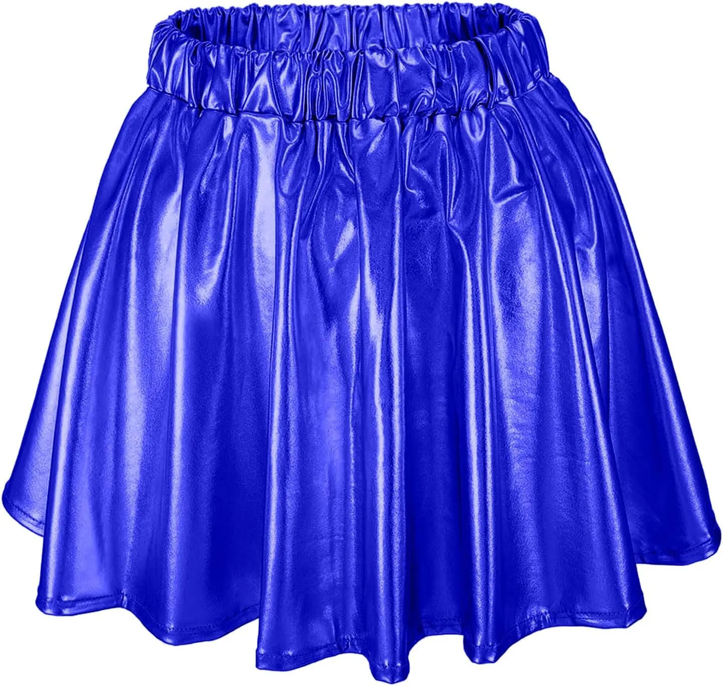 Womens Fashion High Waisted Pleated Skirts Shiny Metallic Dance Skirt Flared A Line Mini Skort Carnival Sequin Skirts