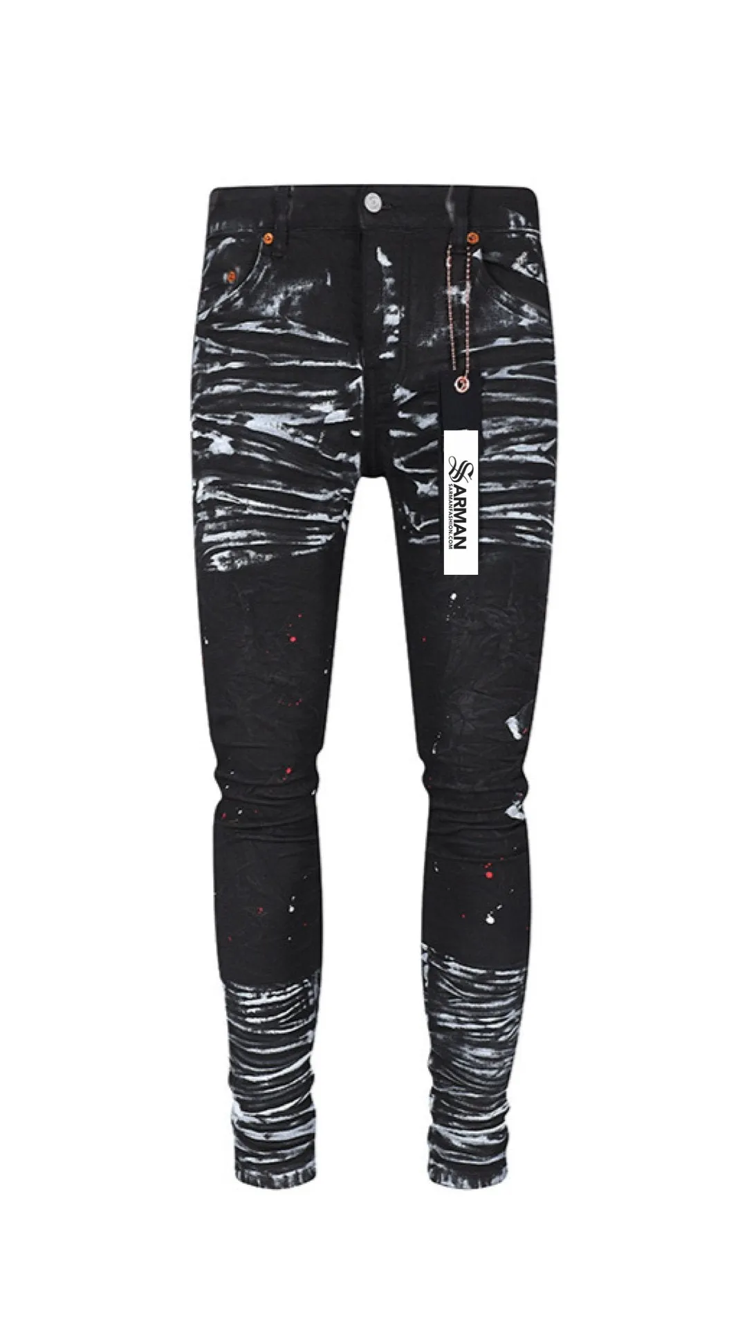WorkOfArt - Skinny Legs Denim Jeans for Men