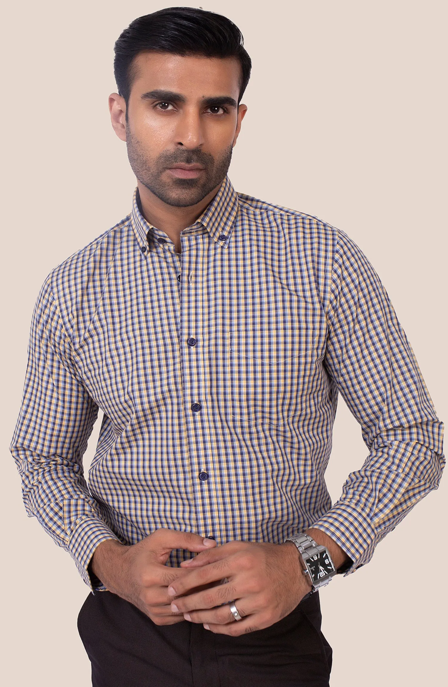 Yellow Check Shirt